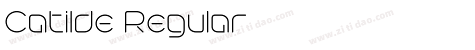 Catilde Regular字体转换
